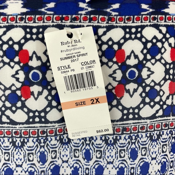 Ruby Rd. Summer Spirit Semi-Sheer Top - Picture 2 of 5